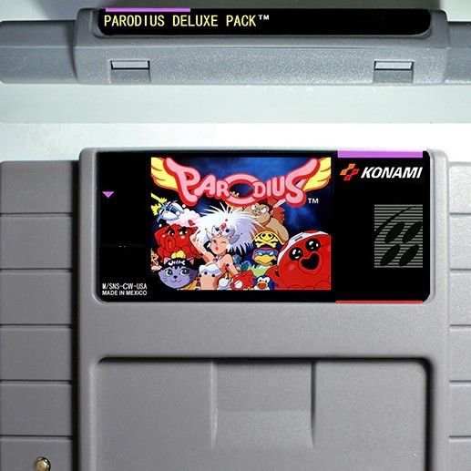 Parodius Deluxe Super Nintendo SNES Action Game Cartridge 16 Bit USA Version New