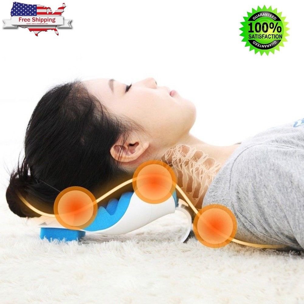 Chiropractic Pillow Neck Shoulder Relaxer Cervical Spine Pain Relief
