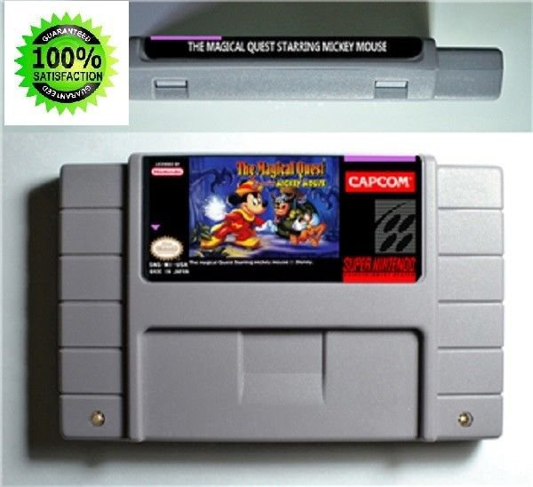 The Magical Quest Starring Mickey Mouse Super Nintendo SNES NTSC Game US Version