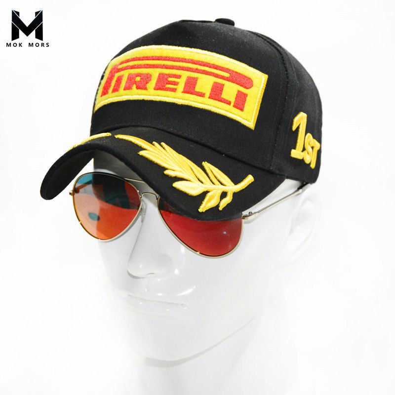 Embroidery Pirelli Racing Hat F1 Sports Moto GP Peaked Baseball Cap