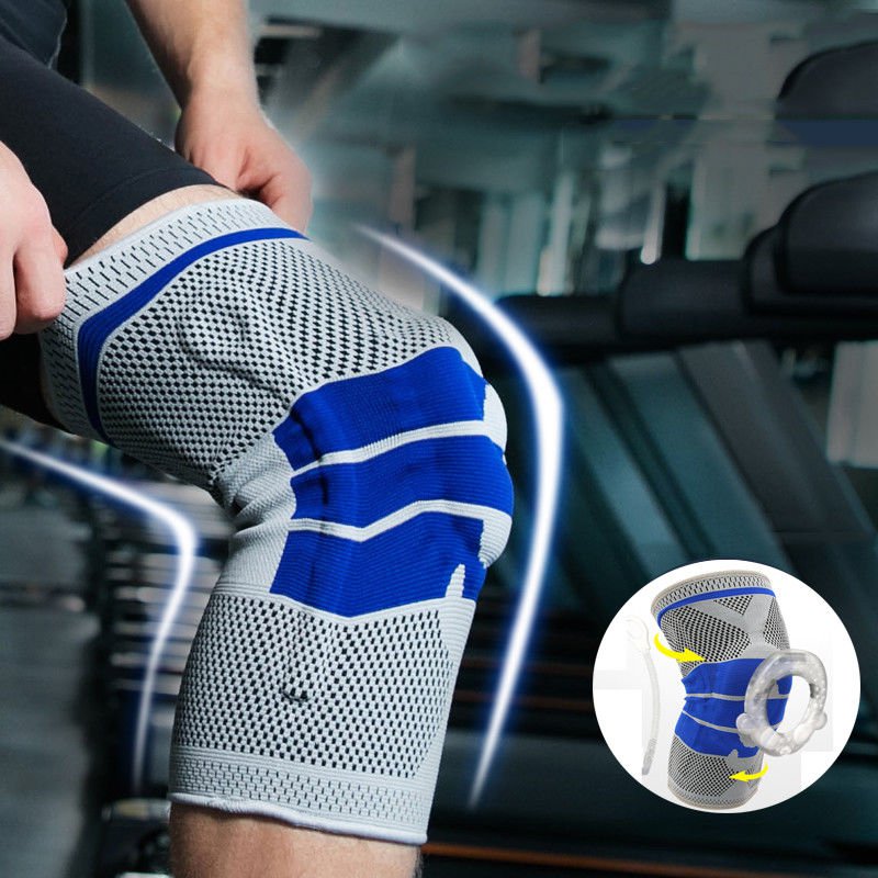 Nylon Silicon Knee Sleeve - Perfect Protection For Sports-Free US Shipping!!