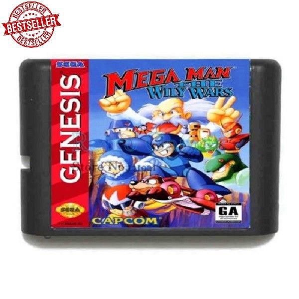 Mega Man The Wily Wars MD Game 16bit Sega Mega Drive Genesis Handheld Console