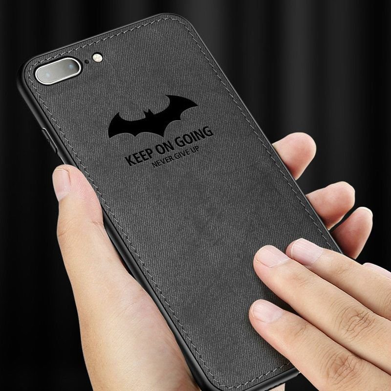 Luxury Batman Cloth Phone Case Ultra Thin Soft Silicone Cover For Iphone X XS XR