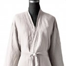 100% Organic Pure Linen (Flax) Bathrobe, Unisex, X-Large