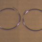 Silver Hoop Earrings 1 1/2" (013)