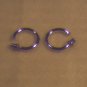 Silver Hoop Earrings 3/4" (014)