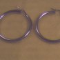Silver Hoop Earrings 1 1/2" (015)