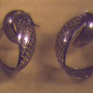 Silver Filligre Pierced Earrings (011)