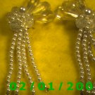 Crystal n Pearls Clip On Earrings
