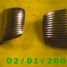 Gold Shield Clip On Earrings