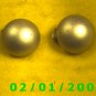 Silver Buttons Clip On Earrings