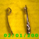 Gold Shaft Clip On Earrings
