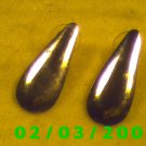 Gold Tear Drop Pierced Earrings