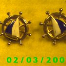 Ship's Wheel  Pierced Earrings