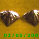 Gold Triangles Pierced Earrings