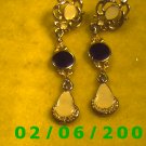 Gold Dangle Pierced Earrings