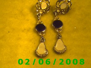 Gold Dangle Pierced Earrings