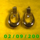 Gold n Rhinestones Pierced Earrings  (037)