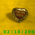Italian Lover Heart Hat Pin