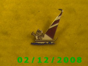 1988 Sailboat Hat Pin