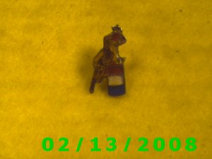 Cowboy on Bronc Hat Pin