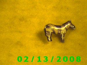 Zebra Hat Pin