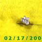 Ring Solid Gold, 10kt  w/diamonds + I love you size 8 (F010)