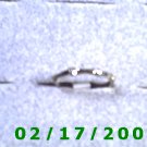 Silver Ring size 3 bamboo like design