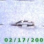 Silver Ring size 3 bamboo like design