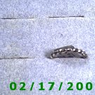 Silver Ring size 5 twisted rope design