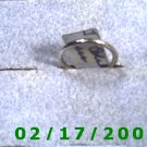 Silver Ring twisted rope Size 5