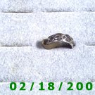 .925 Silver Ring size 4 1/2 gothic style (001)