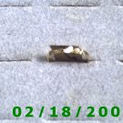 .925mws Gold over silver Ring size 5  wedding band