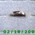.925mlor italy Gold over silver Ring size 6 wedding band