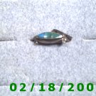 Silver Ring size 6 w/tourquise setting