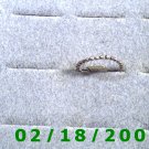 .925 Silver Ring size 6 with beaded look