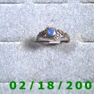 .925 Silver Ring size 7 w/blue stone
