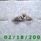 .925 Silver Ring size 8 w/black stone