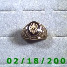 Gold Shield Guard Ring, Green Baret, size 11, Warranty