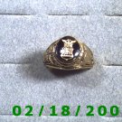 Gold Shield Guard Ring, Air Force, size 11,  Warranty