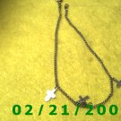 9 1/2" Silver Bracelett w/crosses (017)