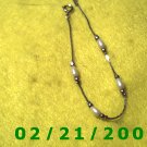 7" Silver Bracelett w/beads.(069)