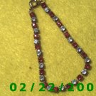 Red and Clear Rhinestone Bracelet for Children  (024)