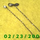  7" Twisted Gold Plated 2mm wide Bracelet (032)