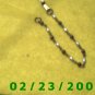 7" 4mm wide w/beads Gold Plated Bracelet (035)