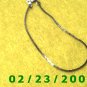 7" 2mm wide Silver Bracelet (038)