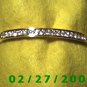 2.5" inside dia Gold Plated Rhinestone Bracelet (003) (053)