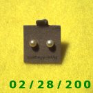 Earrings Hypo Allergenic 2 mm Pearl