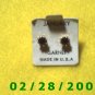 Earrings, Pierced Birthstone January USA.