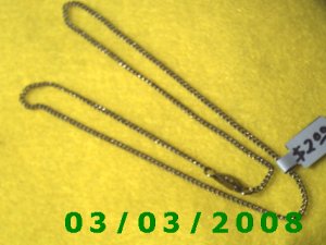 18" Silver Necklace (007)